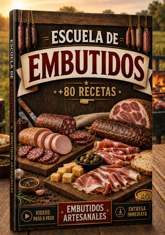 E-BOOK ESCUELA CHARCUTERA + 10 BONOS 50%OFF